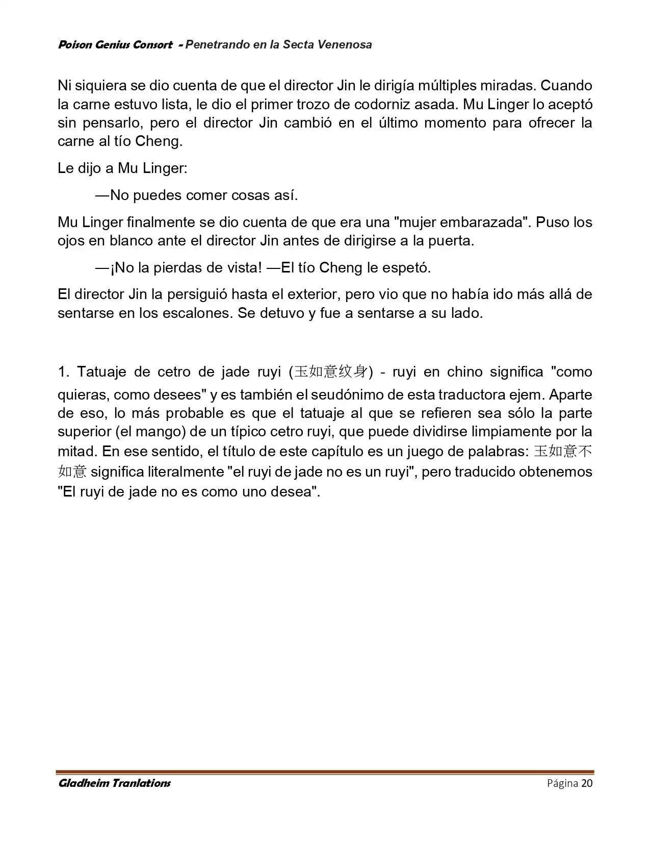 Poison Genious Consort (Novela) - Capítulo 411 - Página 20 - LectorTMOo