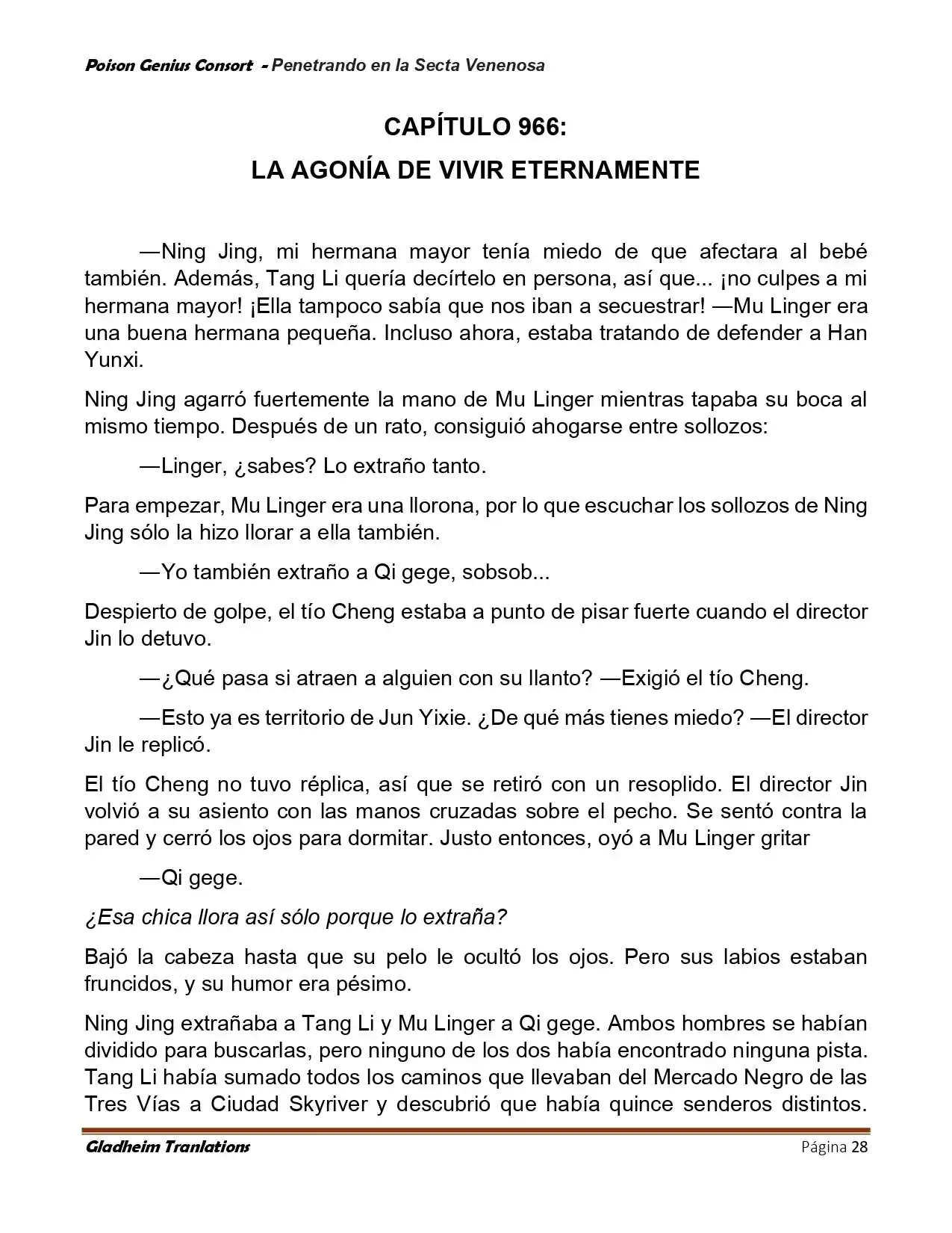 Poison Genious Consort (Novela) - Capítulo 411 - Página 28 - LectorTMOo