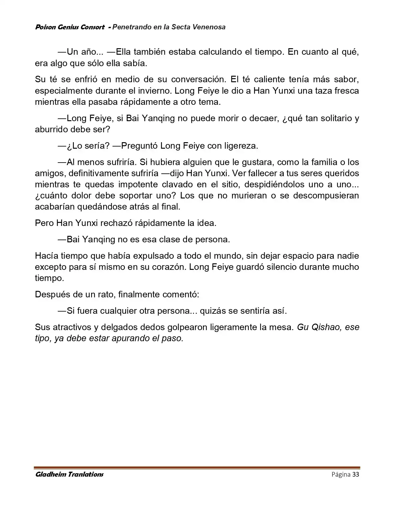 Poison Genious Consort (Novela) - Capítulo 411 - Página 33 - LectorTMOo