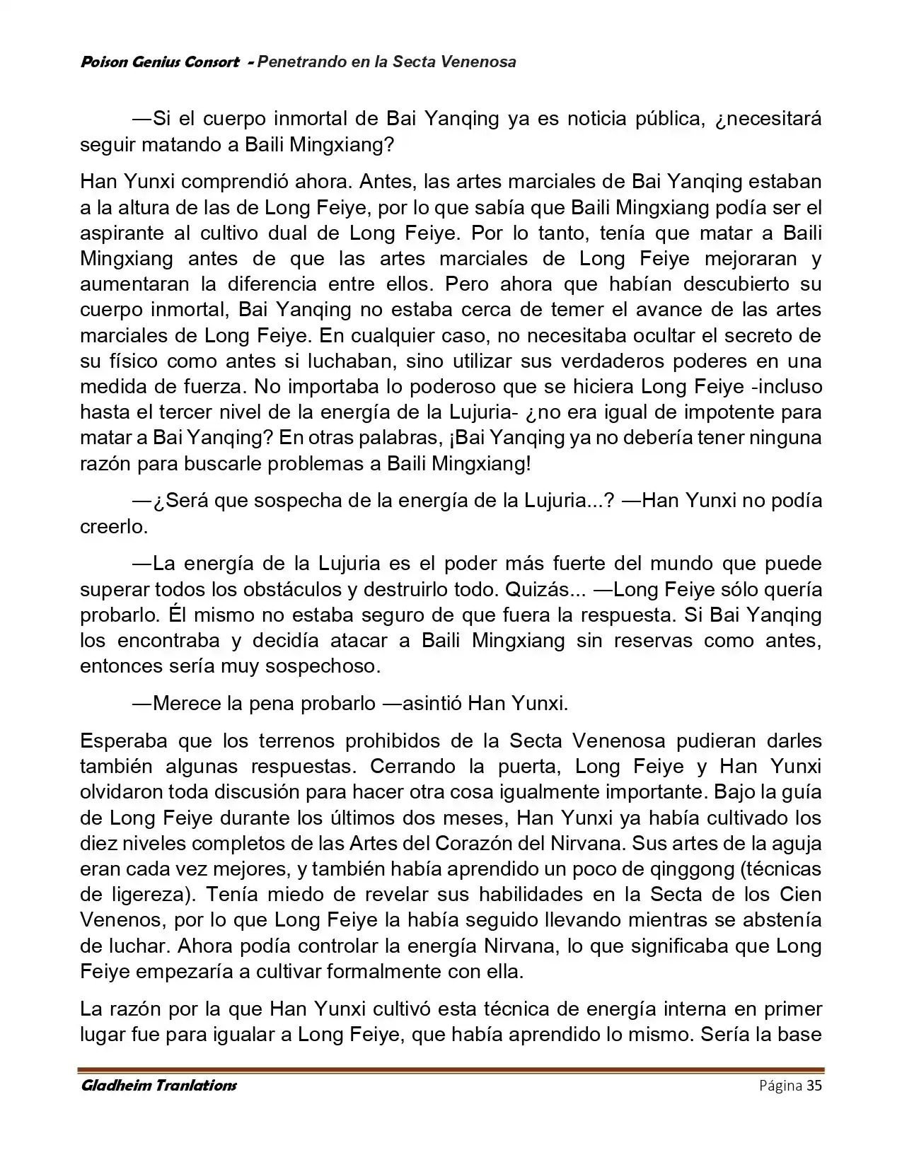Poison Genious Consort (Novela) - Capítulo 411 - Página 35 - LectorTMOo