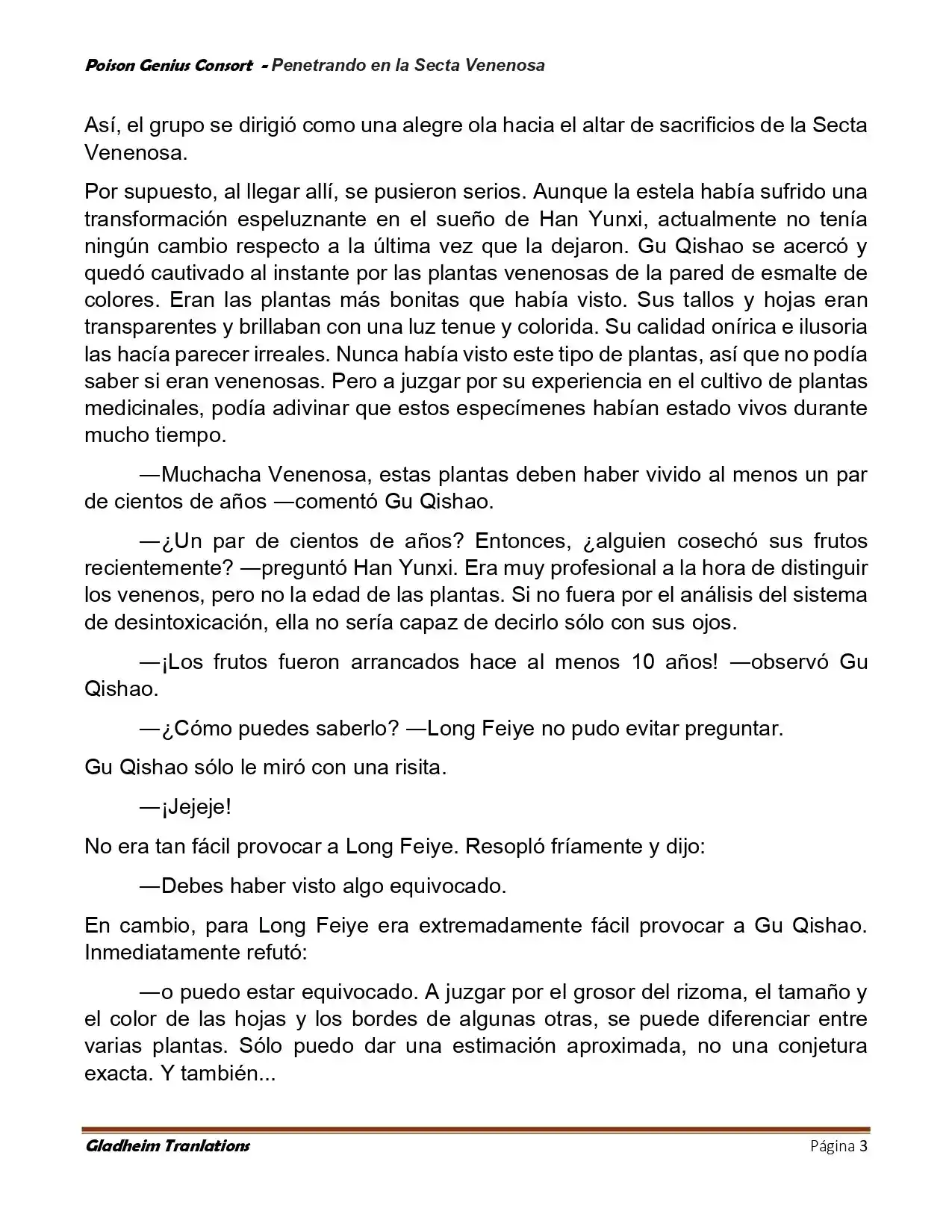 Poison Genious Consort (Novela) - Capítulo 412 - Página 3 - LectorTMOo