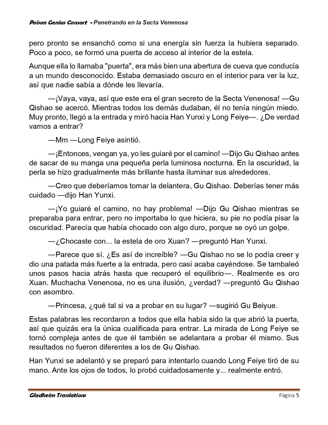 Poison Genious Consort (Novela) - Capítulo 412 - Página 5 - LectorTMOo