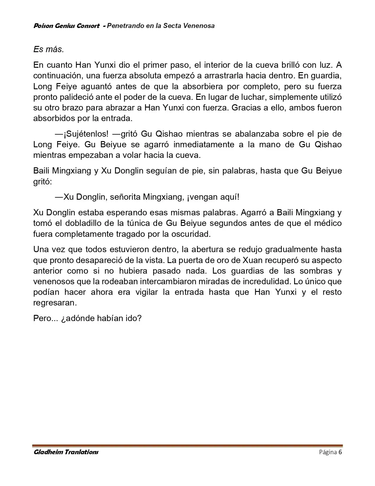 Poison Genious Consort (Novela) - Capítulo 412 - Página 6 - LectorTMOo