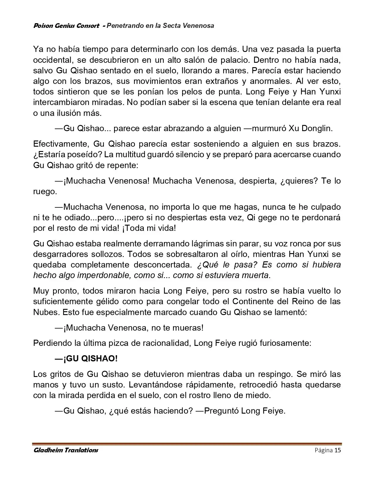 Poison Genious Consort (Novela) - Capítulo 412 - Página 15 - LectorTMOo
