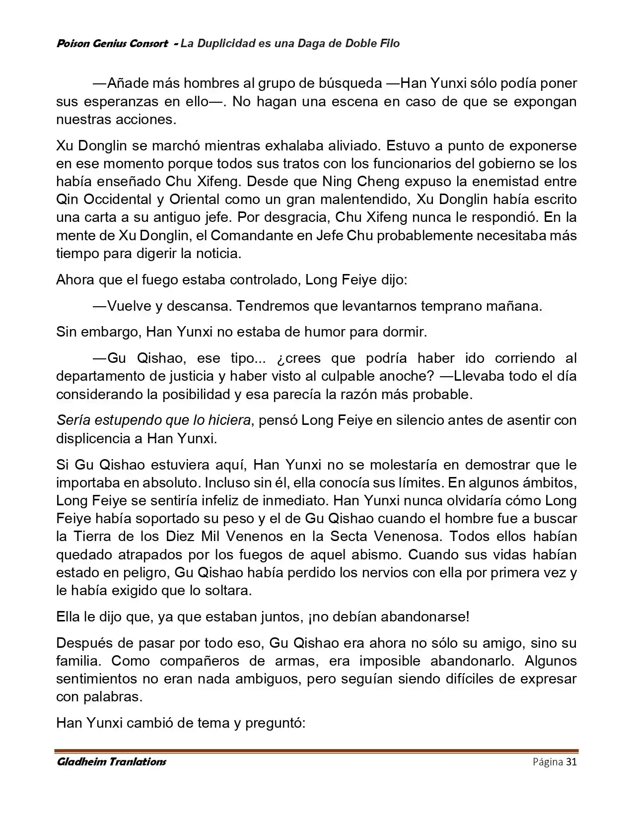 Poison Genious Consort (Novela) - Capítulo 413.50 - Página 31 - LectorTMOo