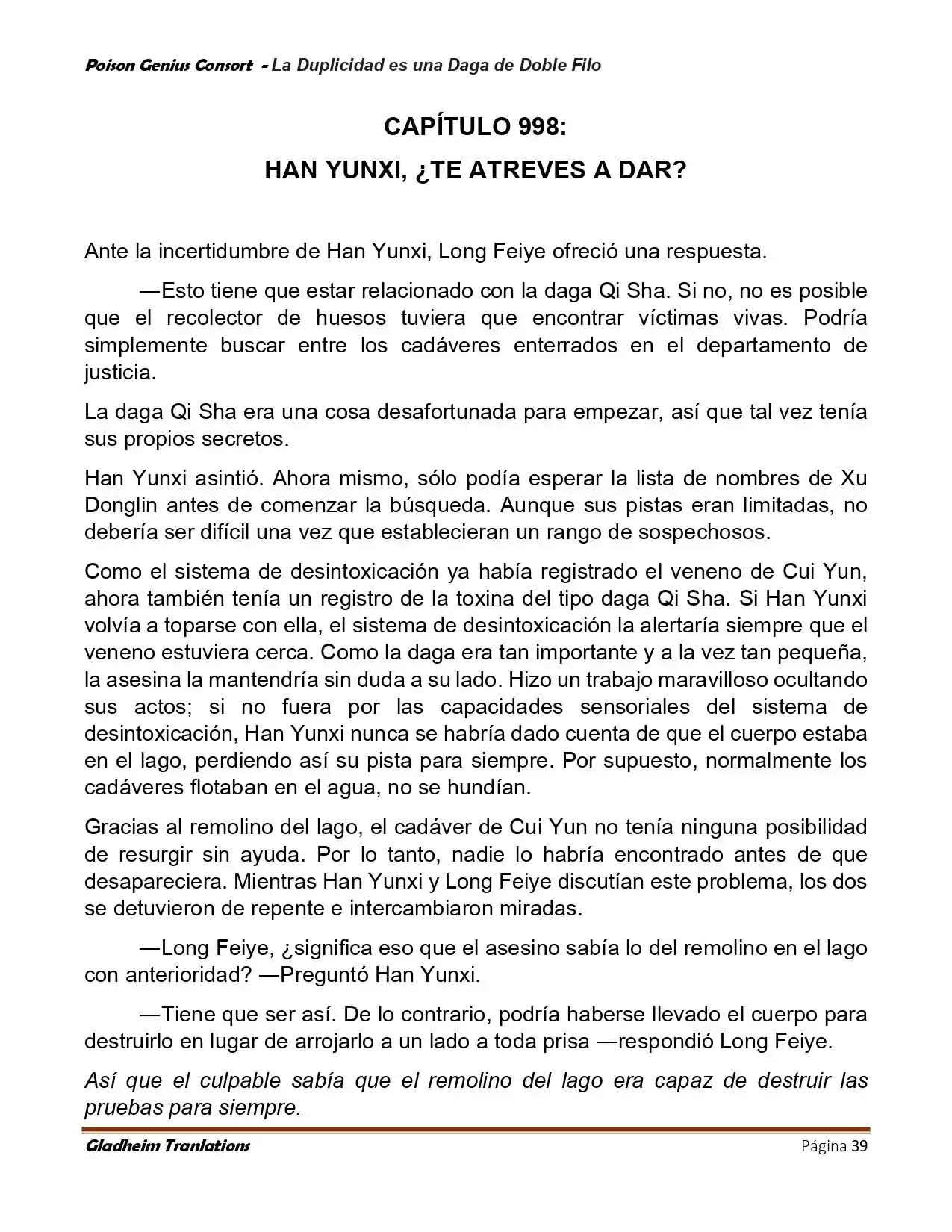 Poison Genious Consort (Novela) - Capítulo 413.50 - Página 39 - LectorTMOo