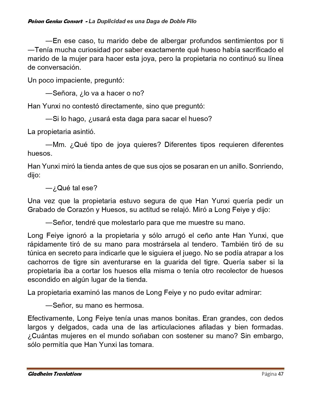 Poison Genious Consort (Novela) - Capítulo 413.50 - Página 47 - LectorTMOo