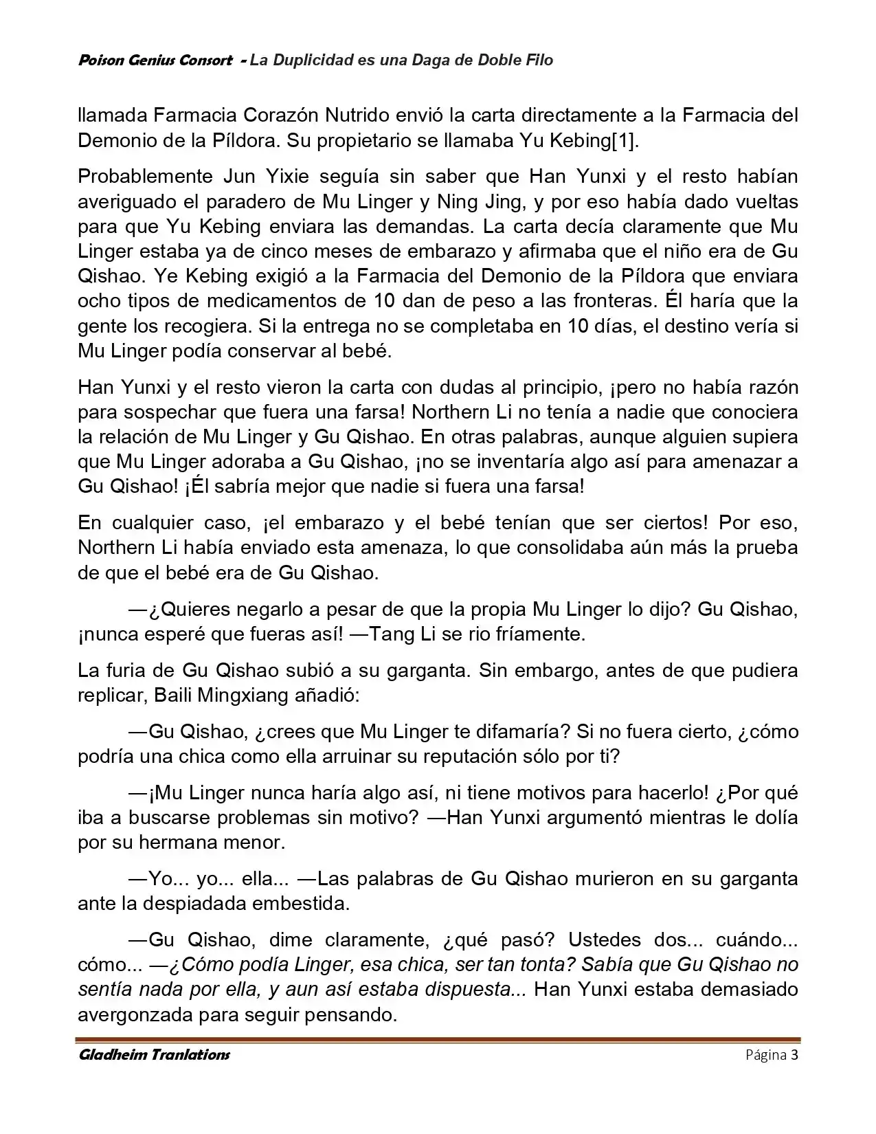 Poison Genious Consort (Novela) - Capítulo 414 - Página 3 - LectorTMOo
