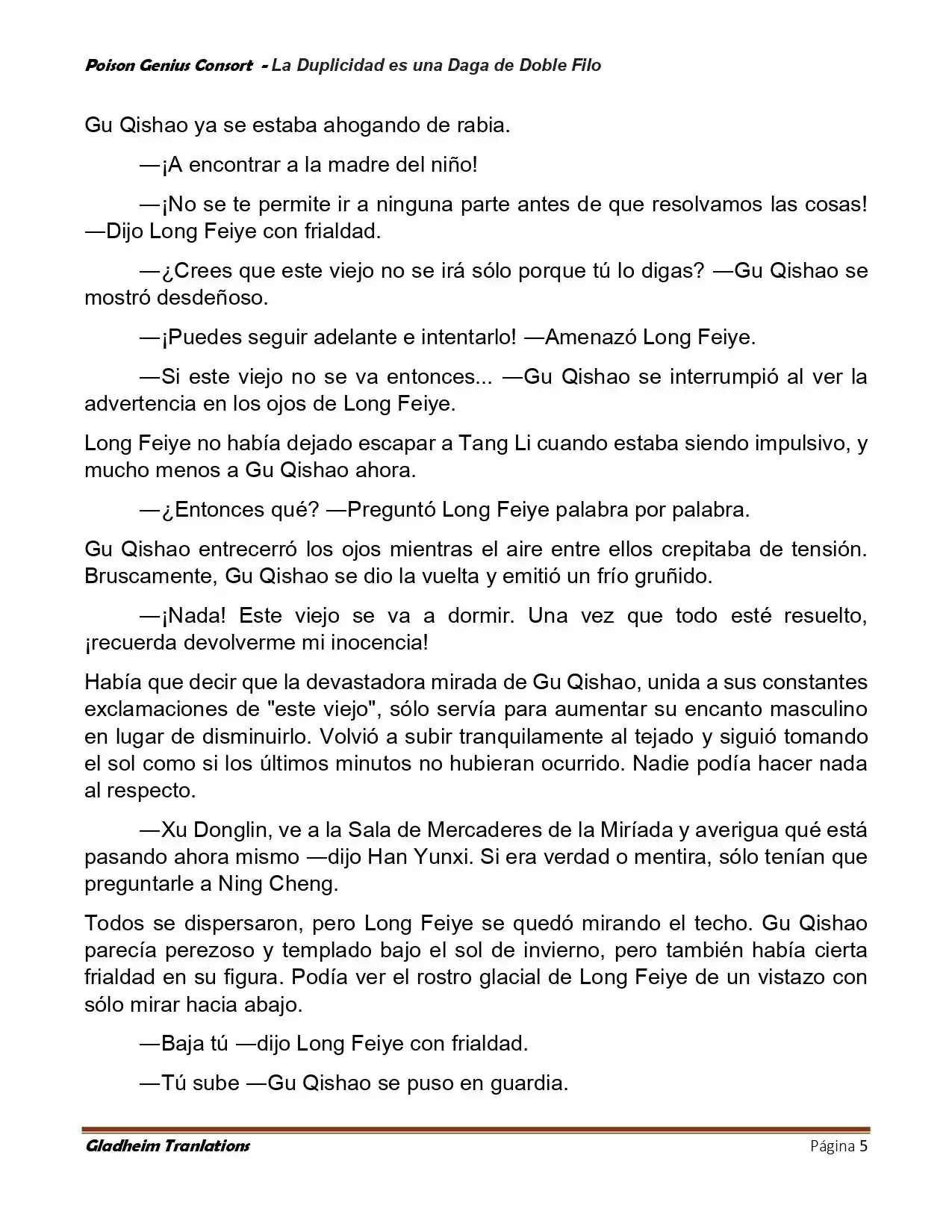 Poison Genious Consort (Novela) - Capítulo 414 - Página 5 - LectorTMOo