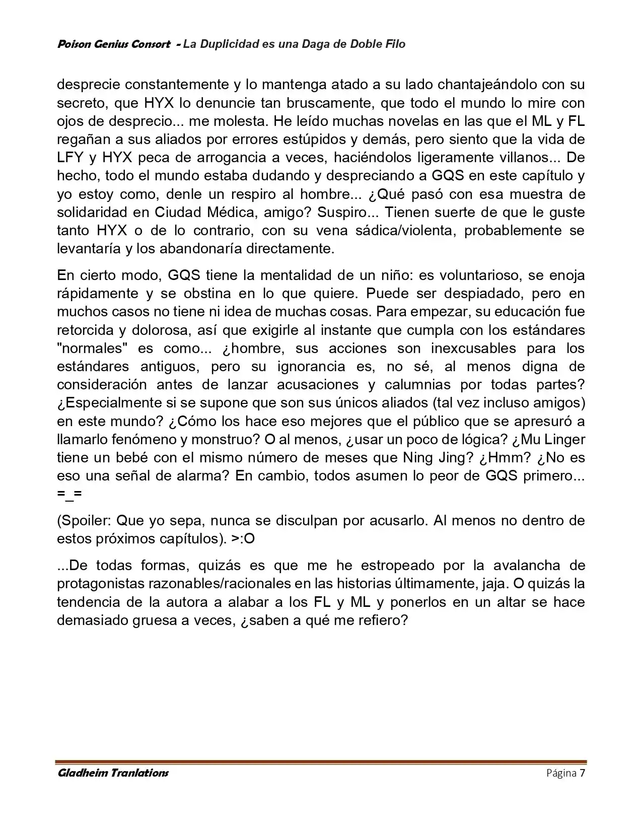 Poison Genious Consort (Novela) - Capítulo 414 - Página 7 - LectorTMOo