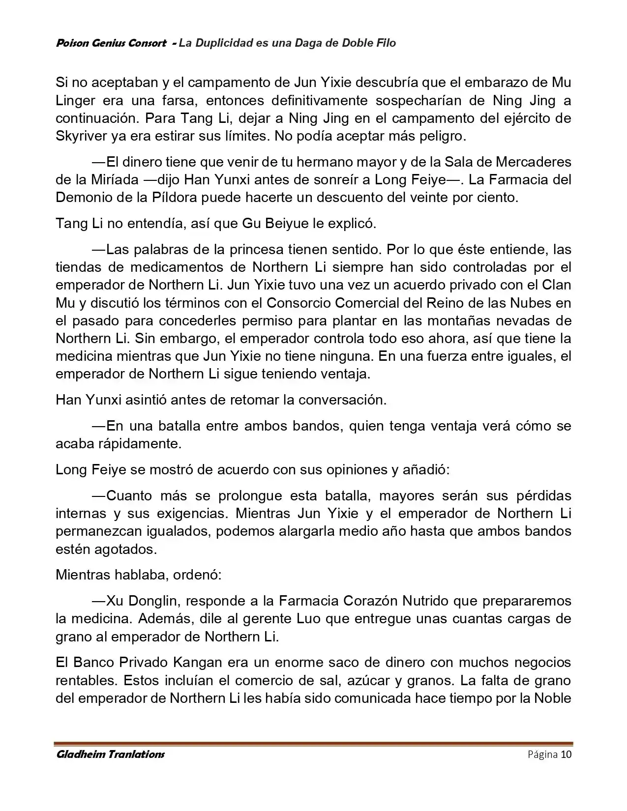 Poison Genious Consort (Novela) - Capítulo 414 - Página 10 - LectorTMOo