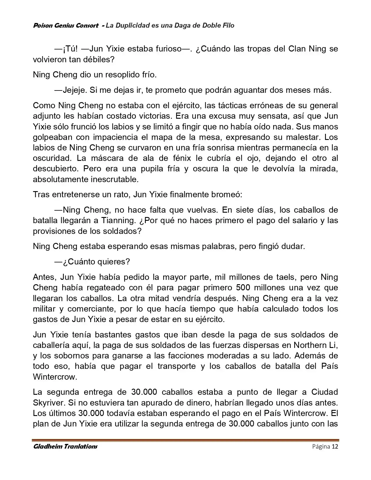 Poison Genious Consort (Novela) - Capítulo 414 - Página 12 - LectorTMOo