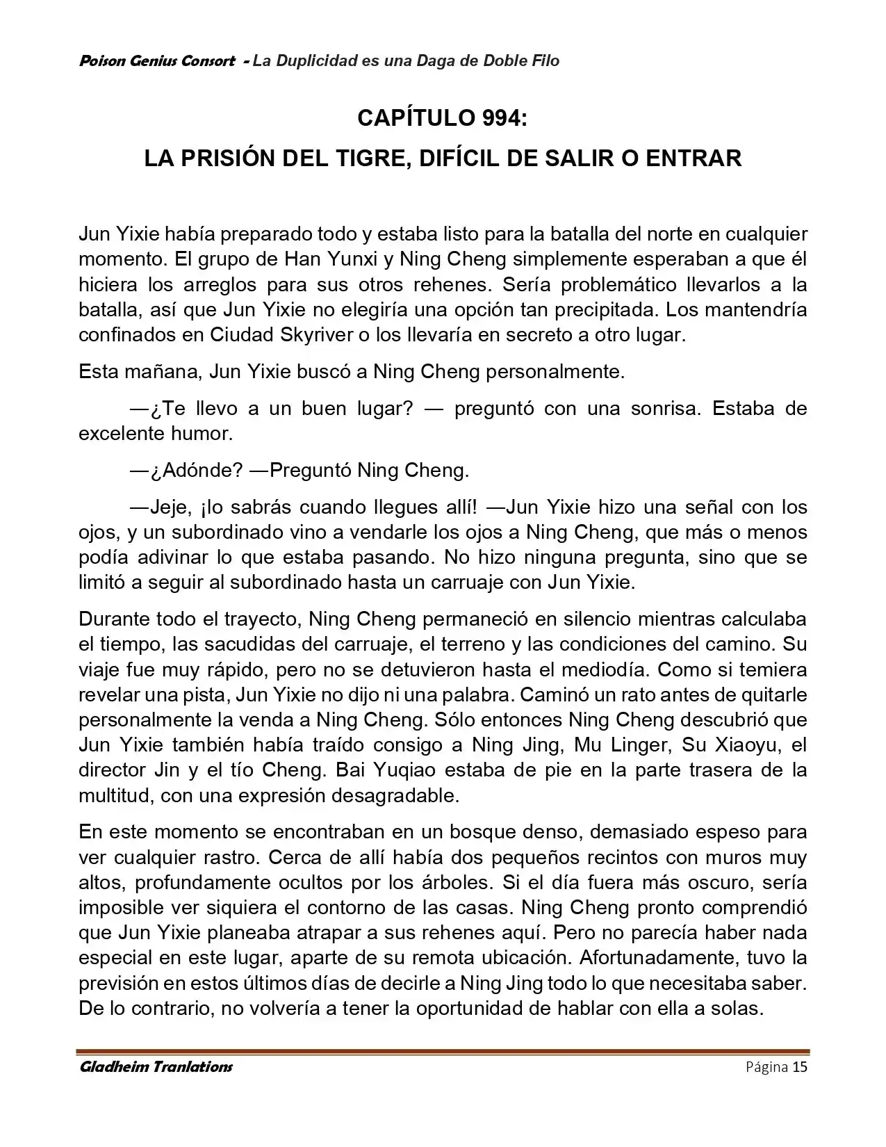 Poison Genious Consort (Novela) - Capítulo 414 - Página 15 - LectorTMOo