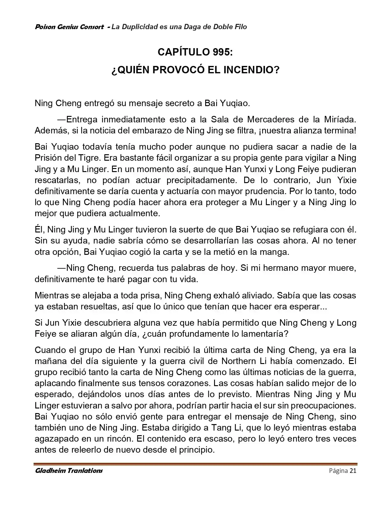 Poison Genious Consort (Novela) - Capítulo 414 - Página 21 - LectorTMOo