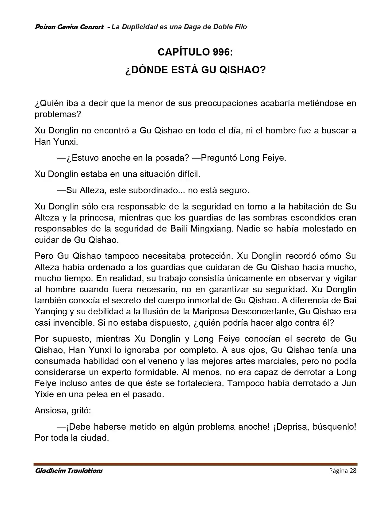 Poison Genious Consort (Novela) - Capítulo 414 - Página 28 - LectorTMOo