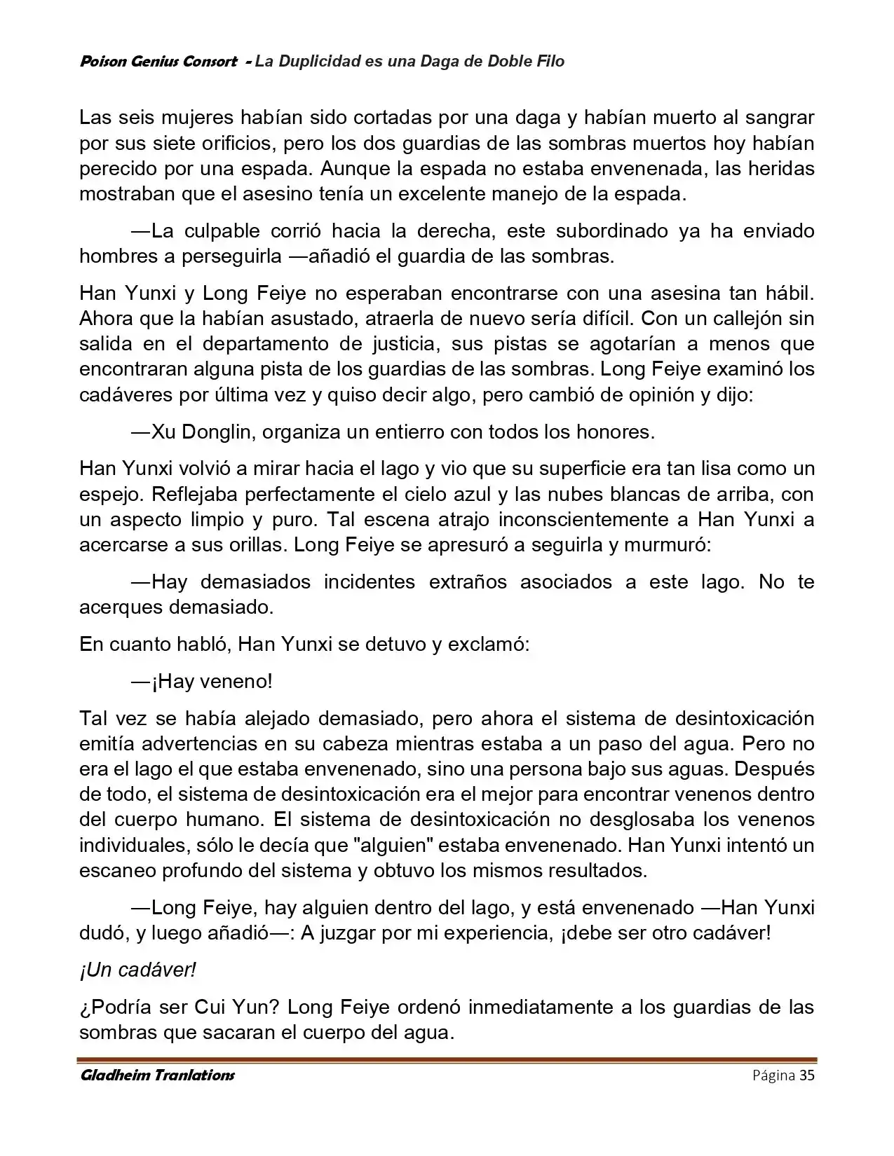 Poison Genious Consort (Novela) - Capítulo 414 - Página 35 - LectorTMOo