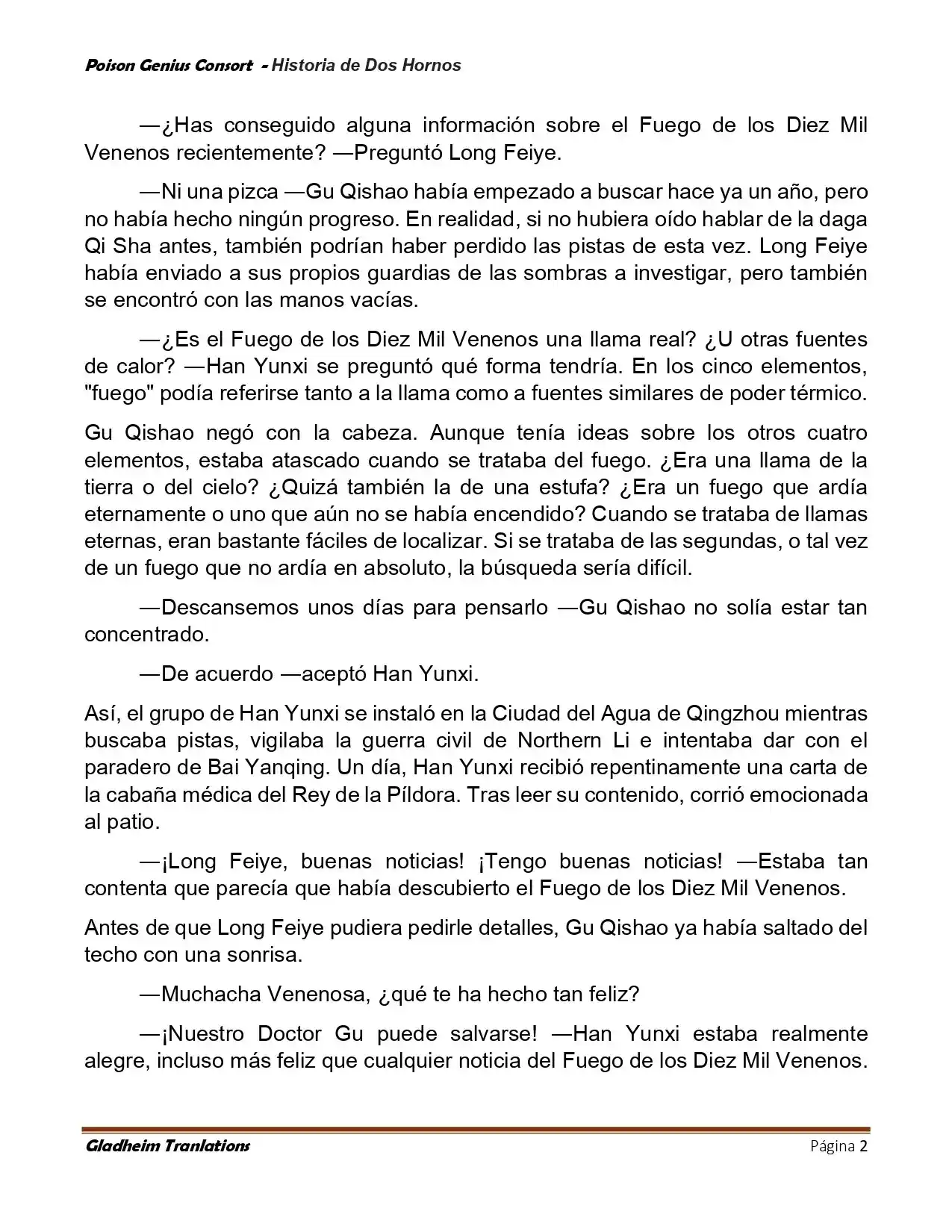Poison Genious Consort (Novela) - Capítulo 415 - Página 2 - LectorTMOo