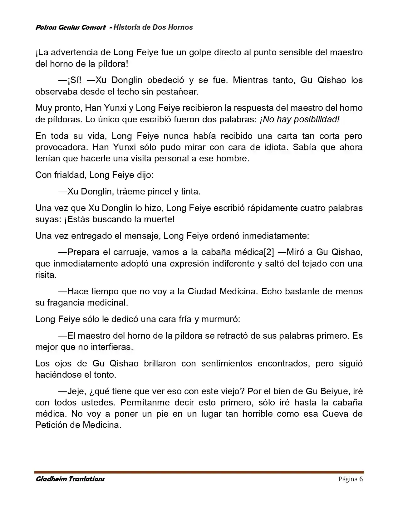 Poison Genious Consort (Novela) - Capítulo 415 - Página 6 - LectorTMOo