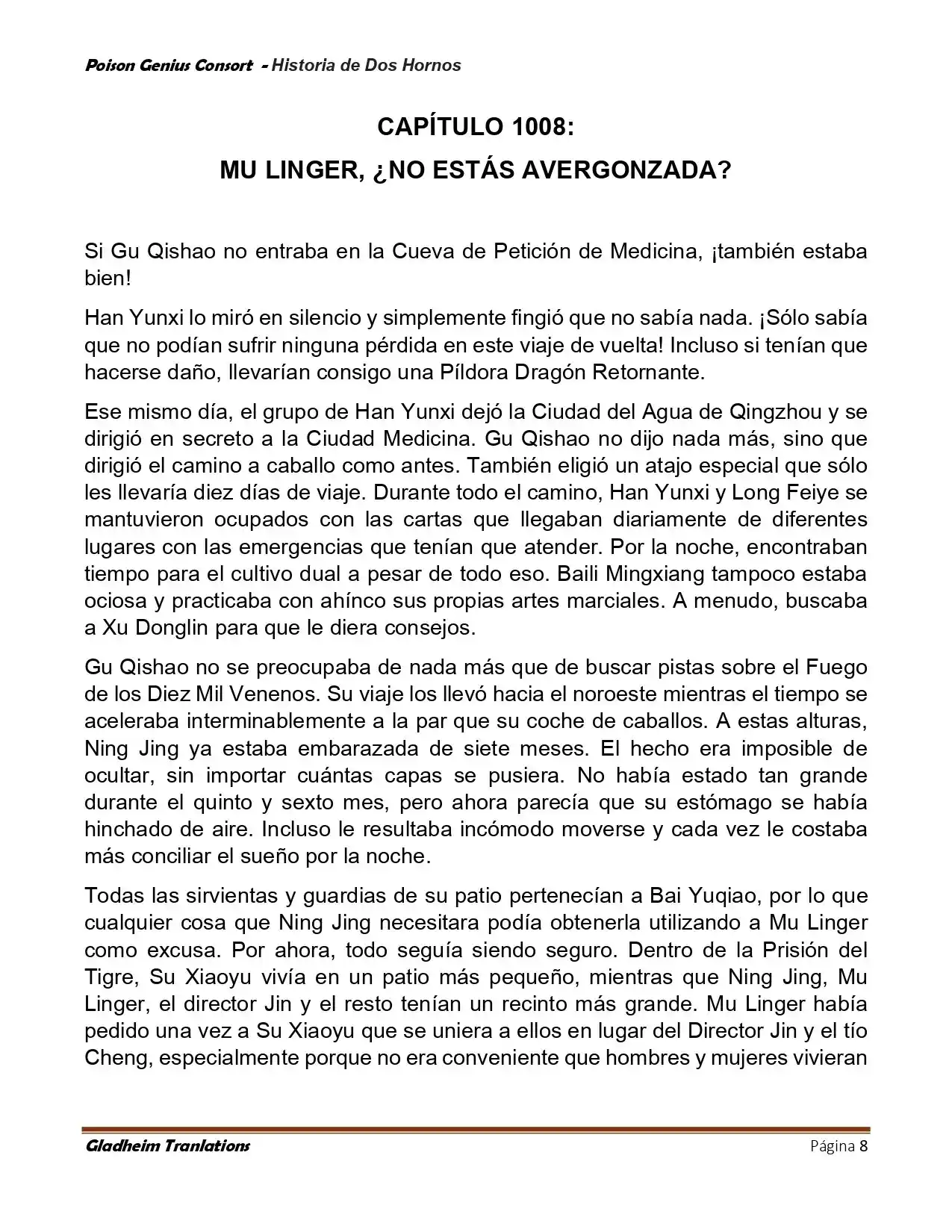 Poison Genious Consort (Novela) - Capítulo 415 - Página 8 - LectorTMOo