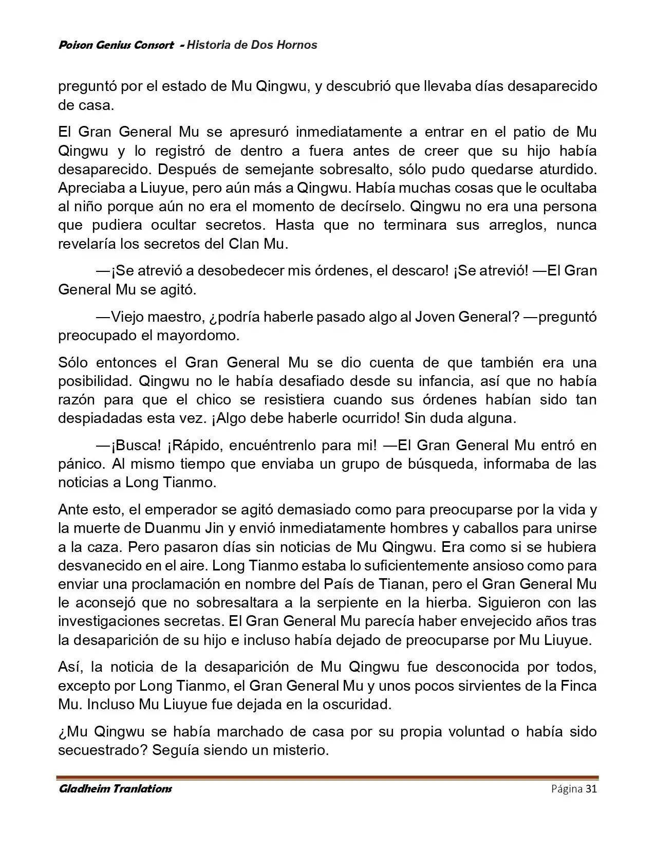 Poison Genious Consort (Novela) - Capítulo 415 - Página 31 - LectorTMOo