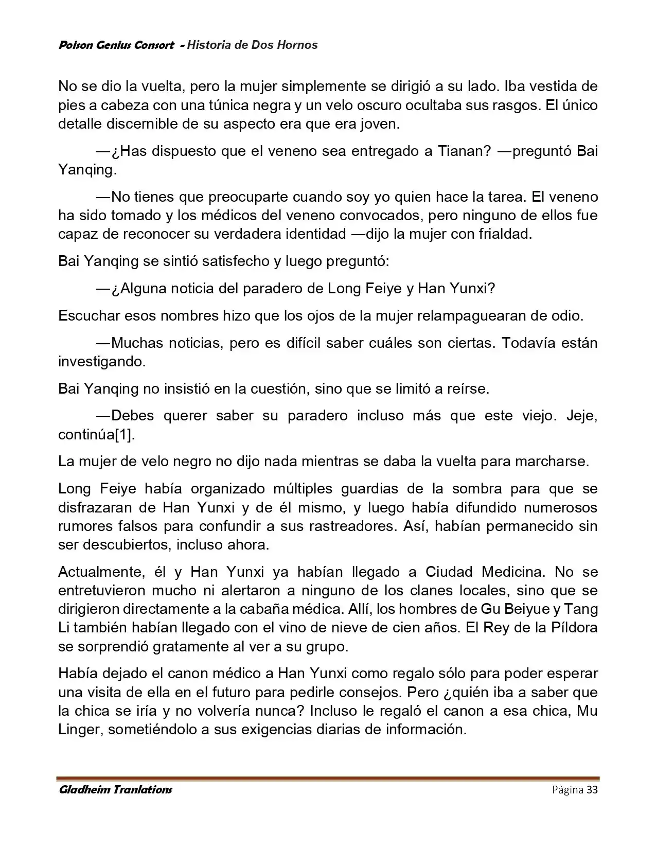 Poison Genious Consort (Novela) - Capítulo 415 - Página 33 - LectorTMOo