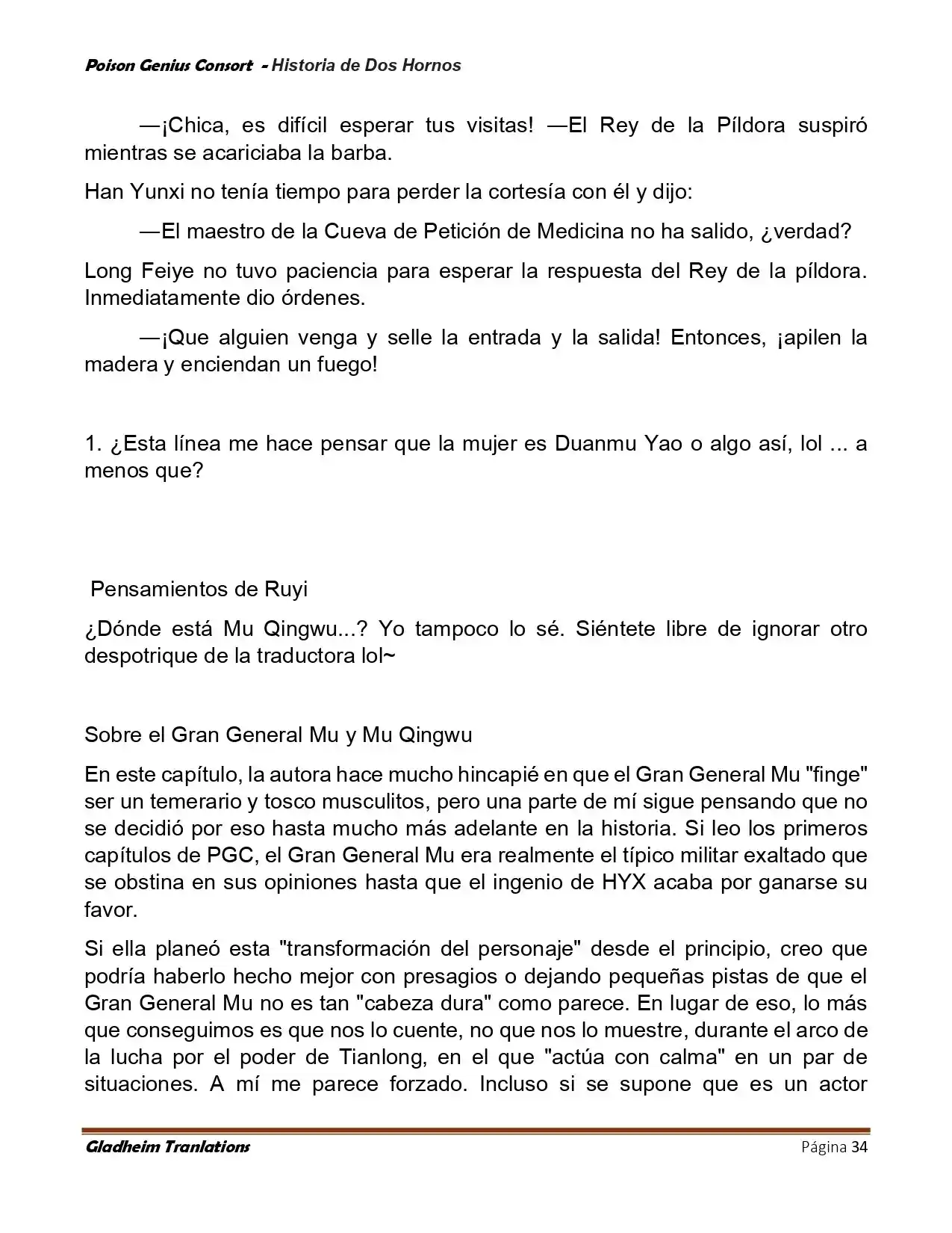 Poison Genious Consort (Novela) - Capítulo 415 - Página 34 - LectorTMOo