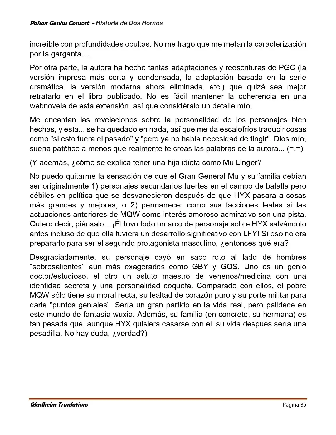 Poison Genious Consort (Novela) - Capítulo 415 - Página 35 - LectorTMOo