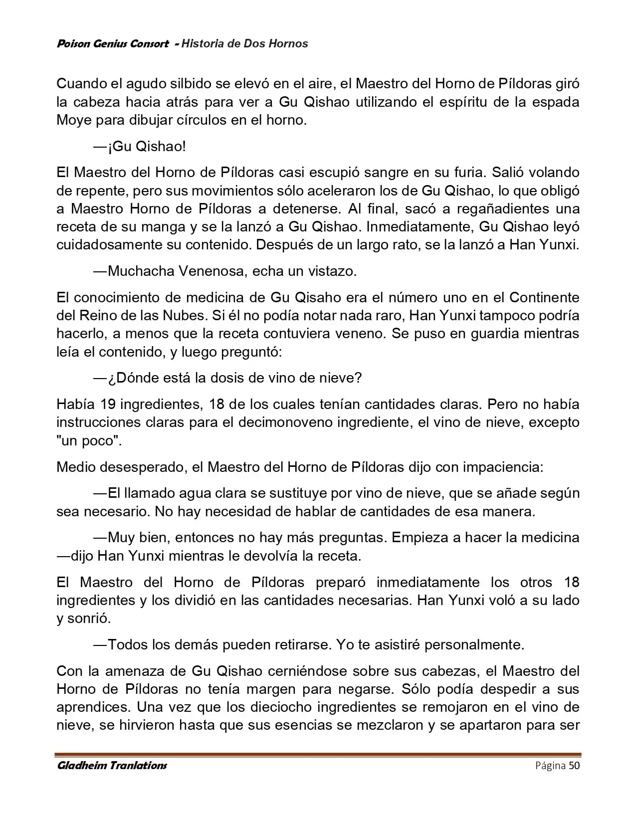 Poison Genious Consort (Novela) - Capítulo 415 - Página 50 - LectorTMOo
