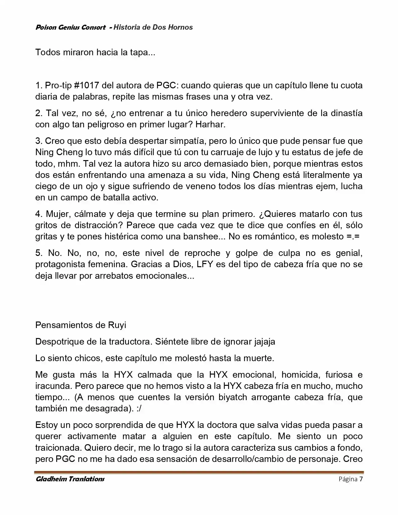 Poison Genious Consort (Novela) - Capítulo 416 - Página 7 - LectorTMOo