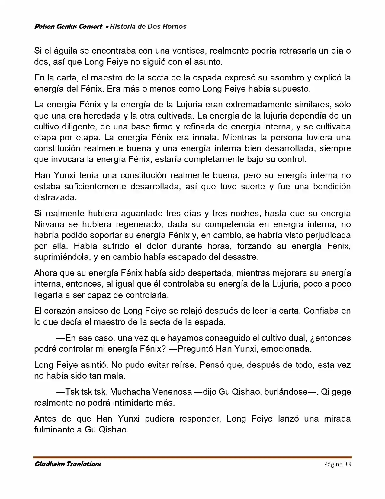 Poison Genious Consort (Novela) - Capítulo 416 - Página 33 - LectorTMOo