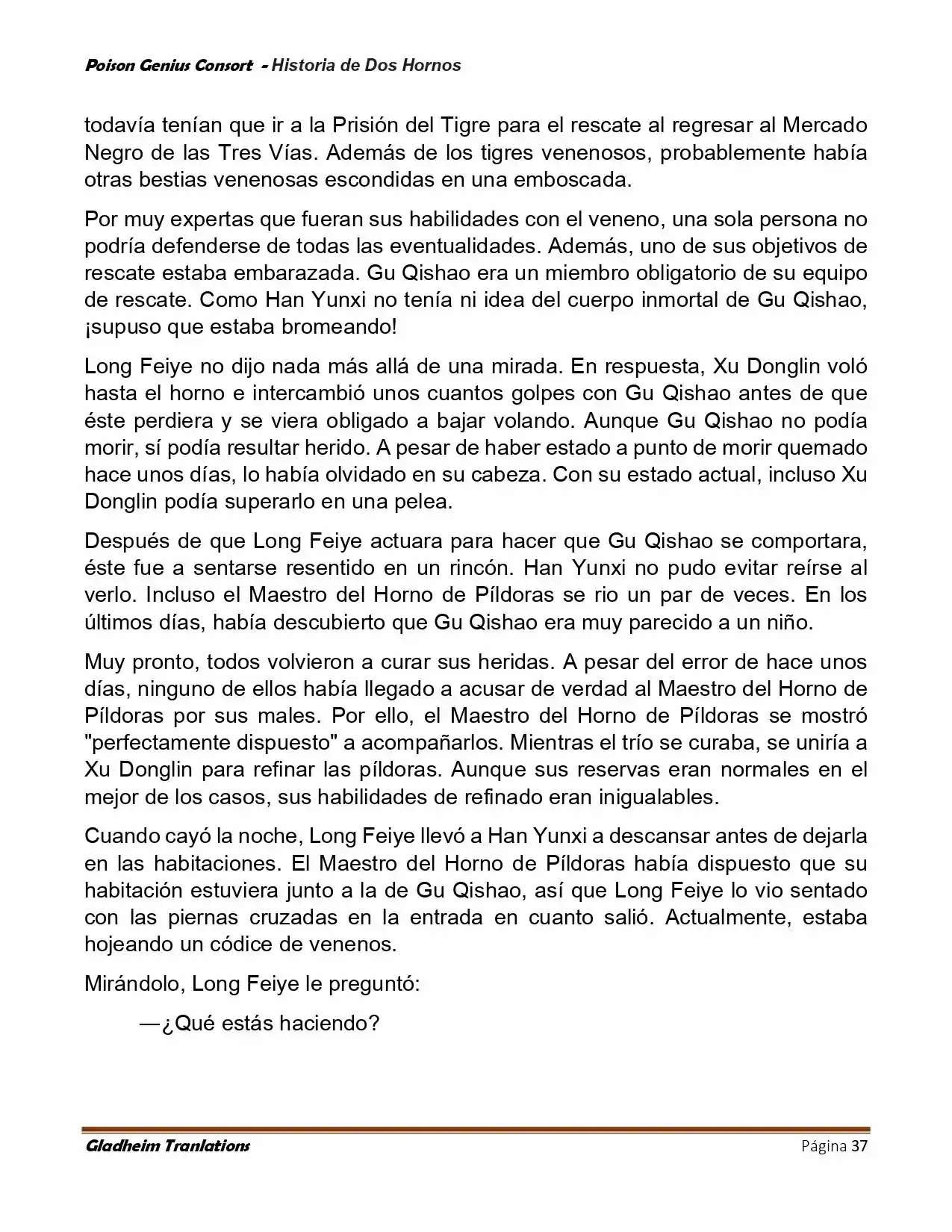 Poison Genious Consort (Novela) - Capítulo 416 - Página 37 - LectorTMOo