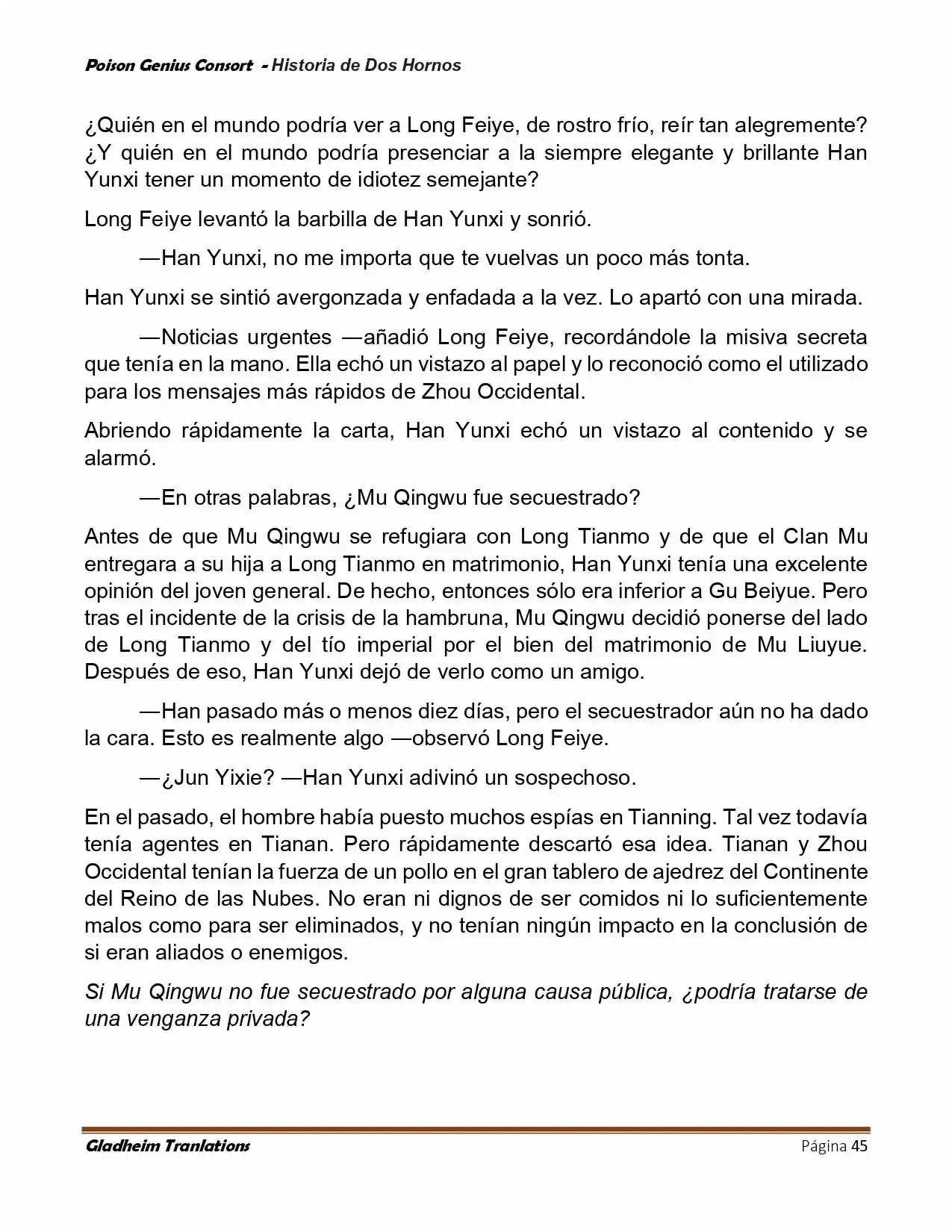 Poison Genious Consort (Novela) - Capítulo 416 - Página 45 - LectorTMOo