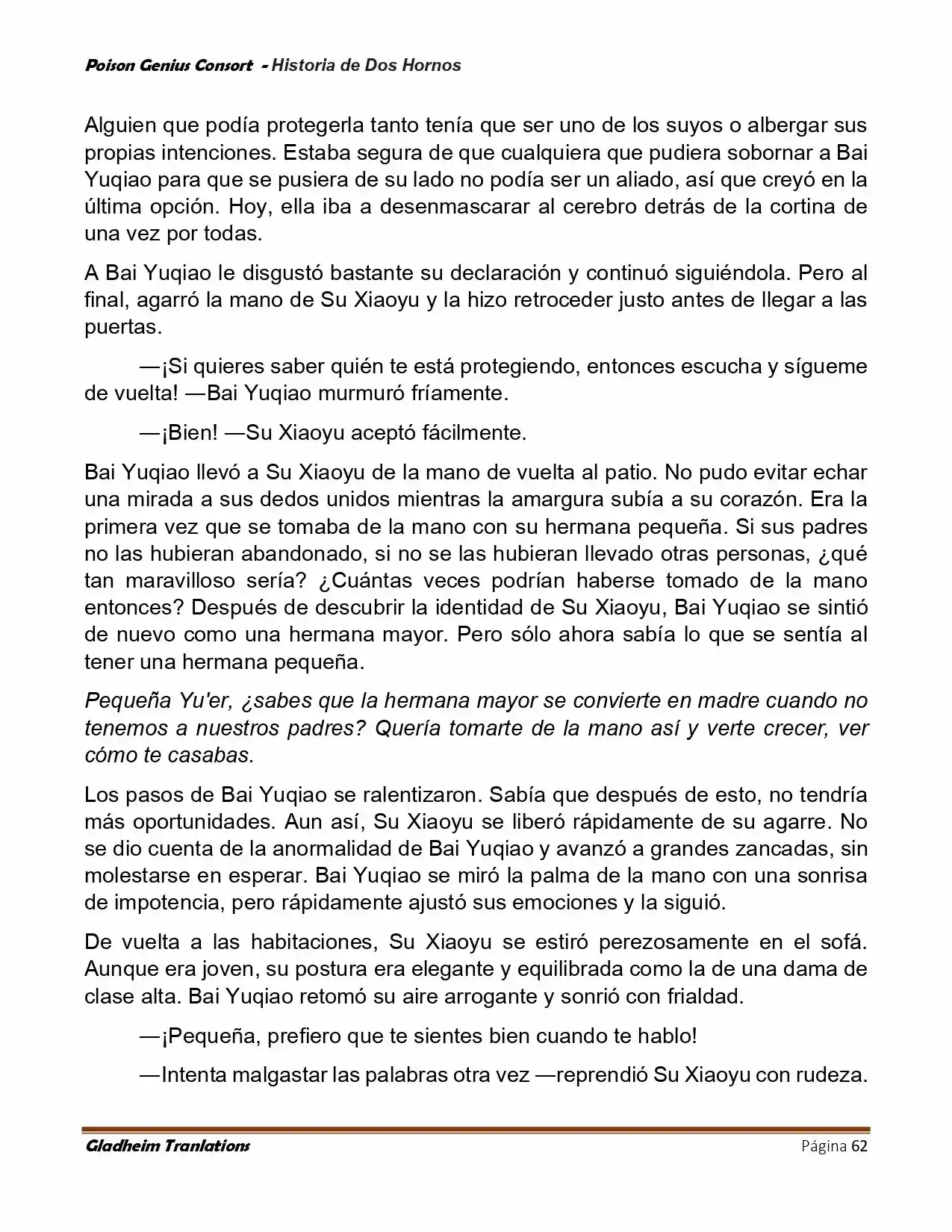 Poison Genious Consort (Novela) - Capítulo 416 - Página 62 - LectorTMOo