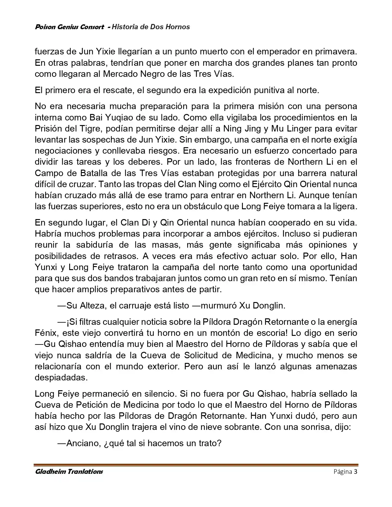 Poison Genious Consort (Novela) - Capítulo 417 - Página 3 - LectorTMOo