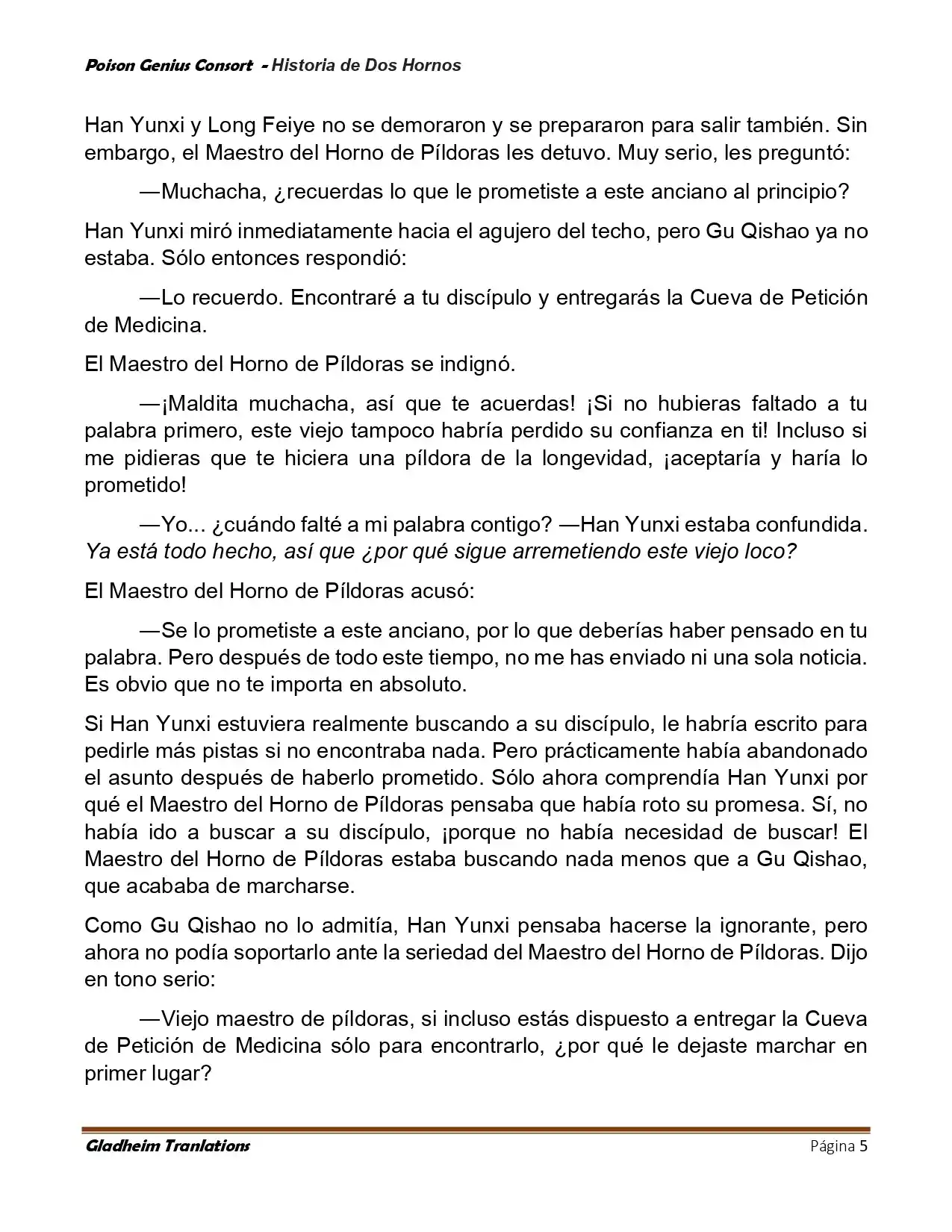 Poison Genious Consort (Novela) - Capítulo 417 - Página 5 - LectorTMOo