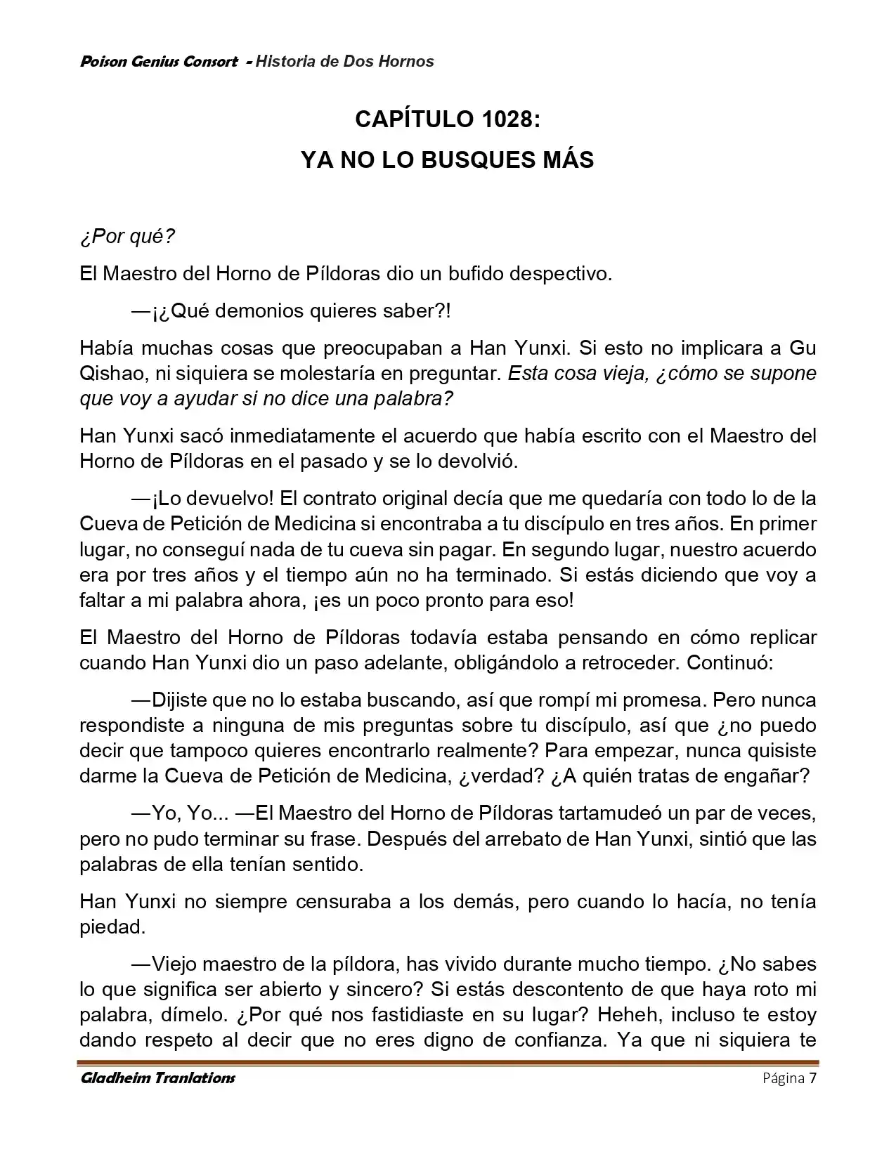 Poison Genious Consort (Novela) - Capítulo 417 - Página 7 - LectorTMOo