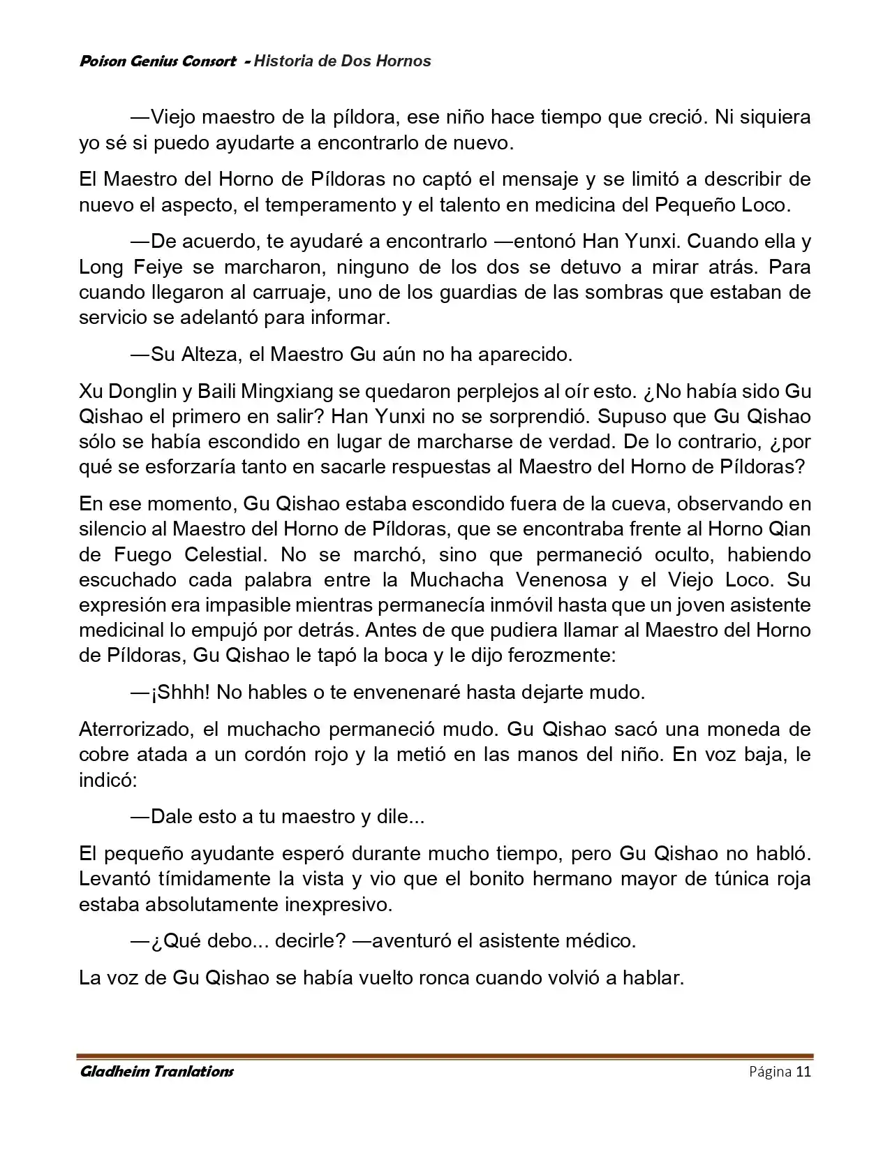 Poison Genious Consort (Novela) - Capítulo 417 - Página 11 - LectorTMOo