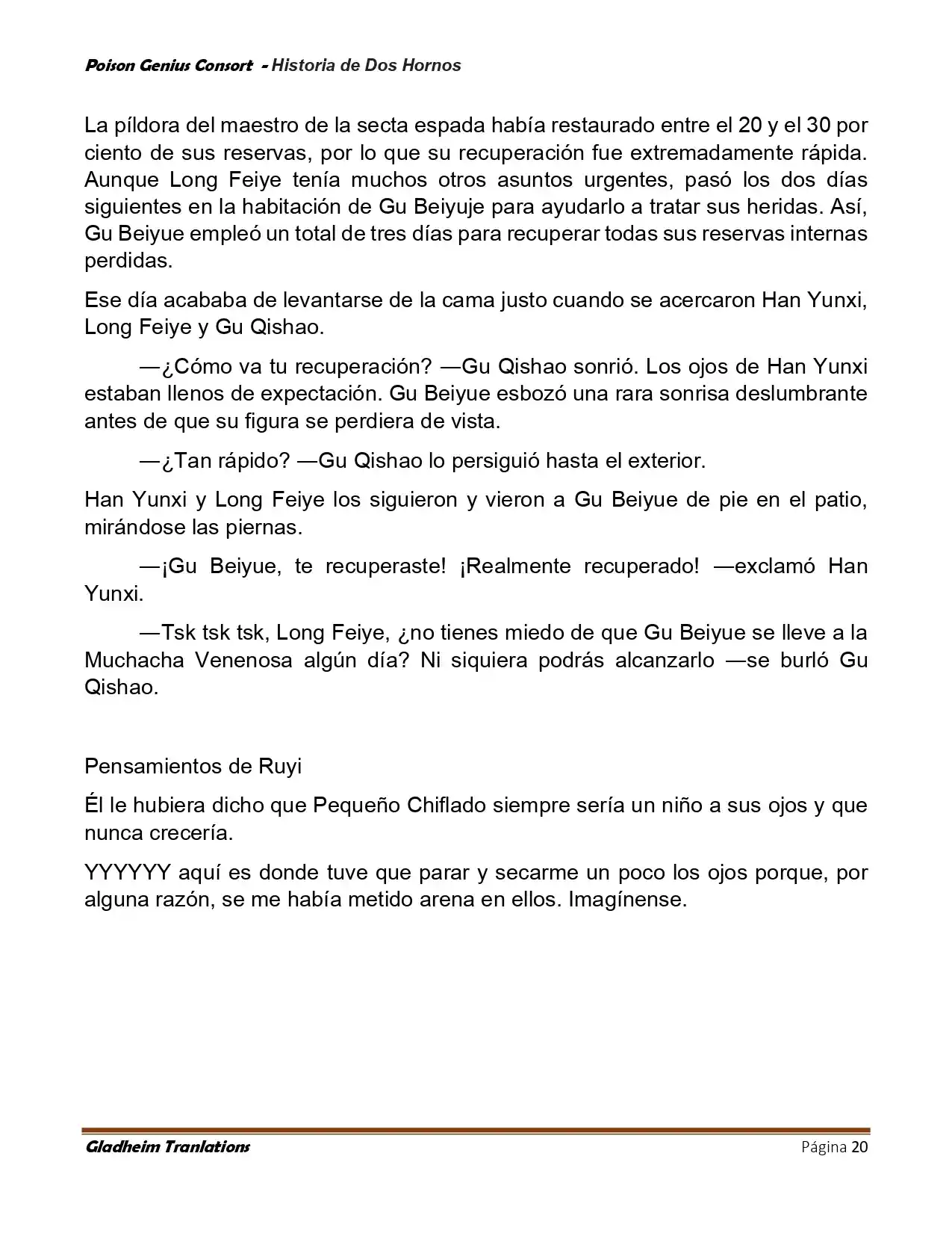 Poison Genious Consort (Novela) - Capítulo 417 - Página 20 - LectorTMOo