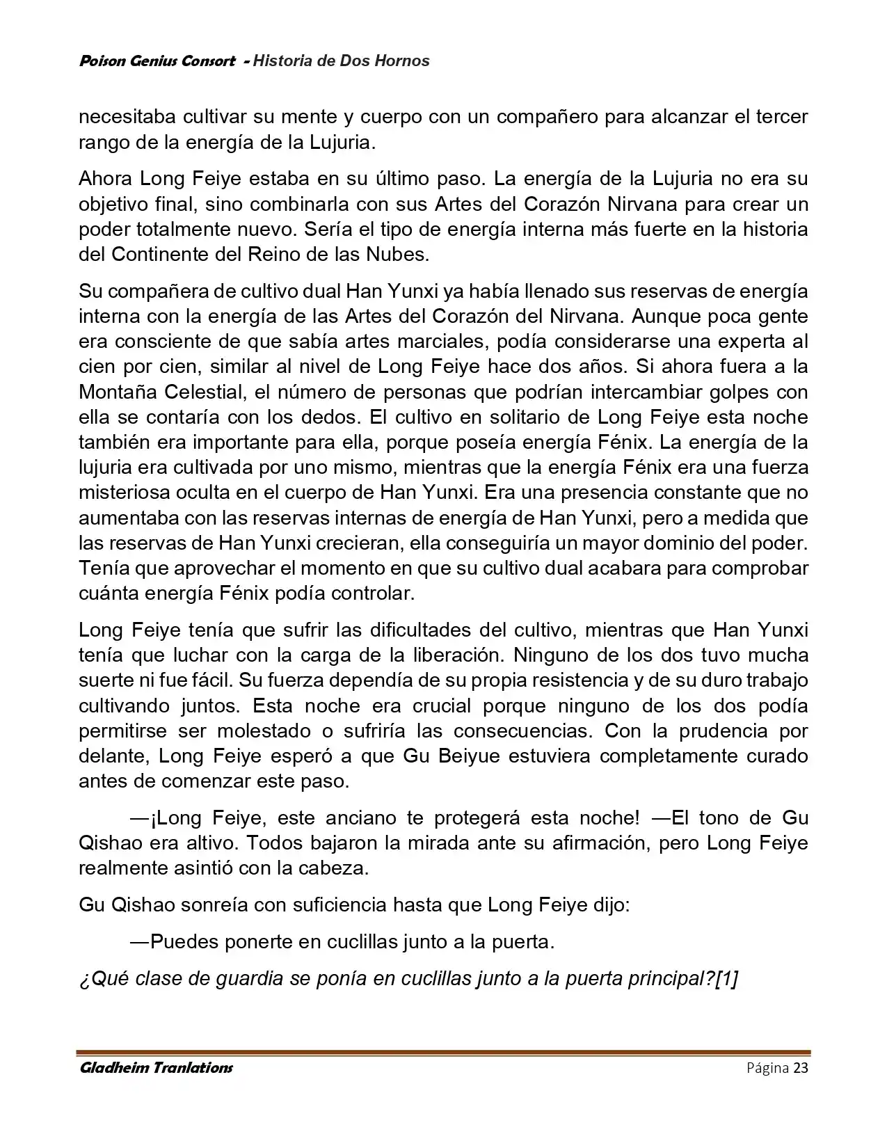 Poison Genious Consort (Novela) - Capítulo 417 - Página 23 - LectorTMOo