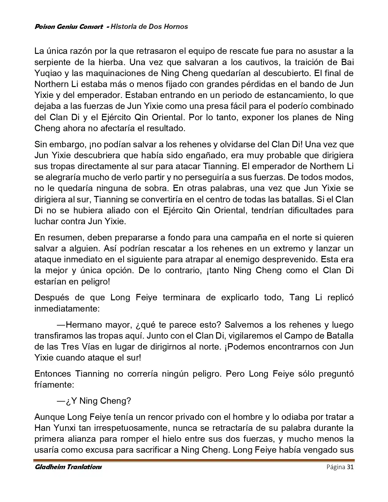 Poison Genious Consort (Novela) - Capítulo 417 - Página 31 - LectorTMOo