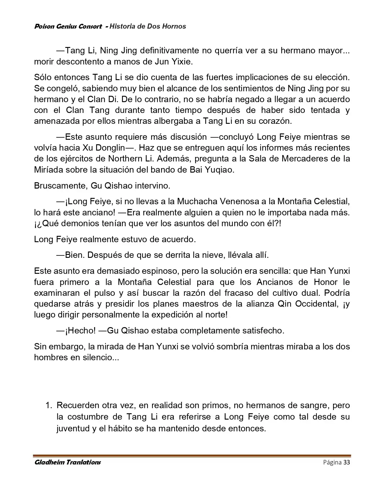Poison Genious Consort (Novela) - Capítulo 417 - Página 33 - LectorTMOo