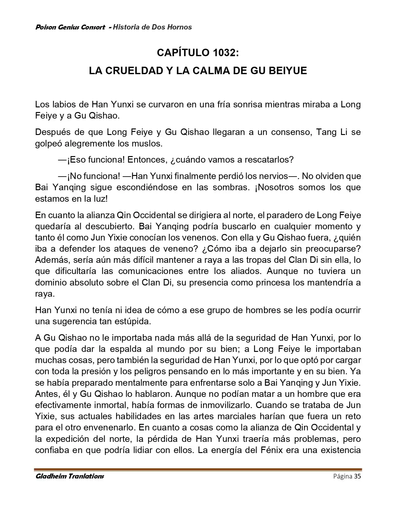 Poison Genious Consort (Novela) - Capítulo 417 - Página 35 - LectorTMOo