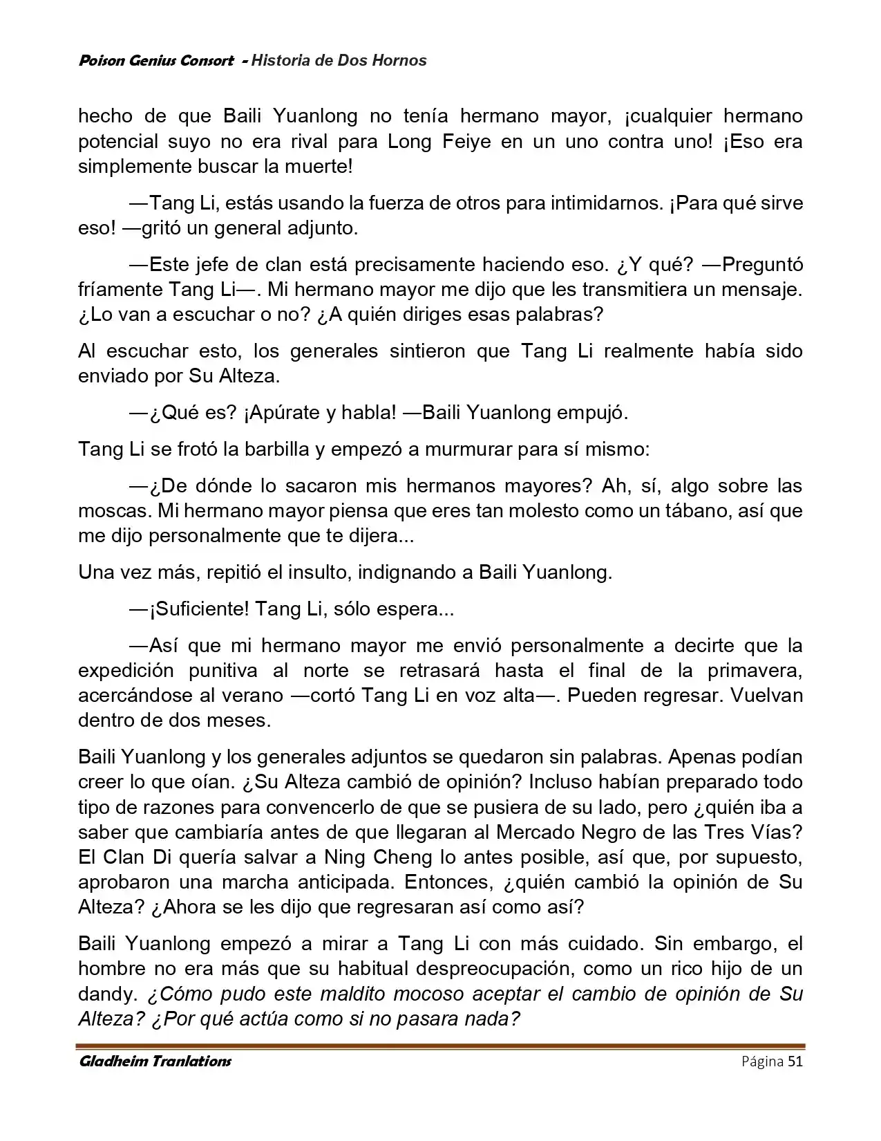 Poison Genious Consort (Novela) - Capítulo 417 - Página 51 - LectorTMOo