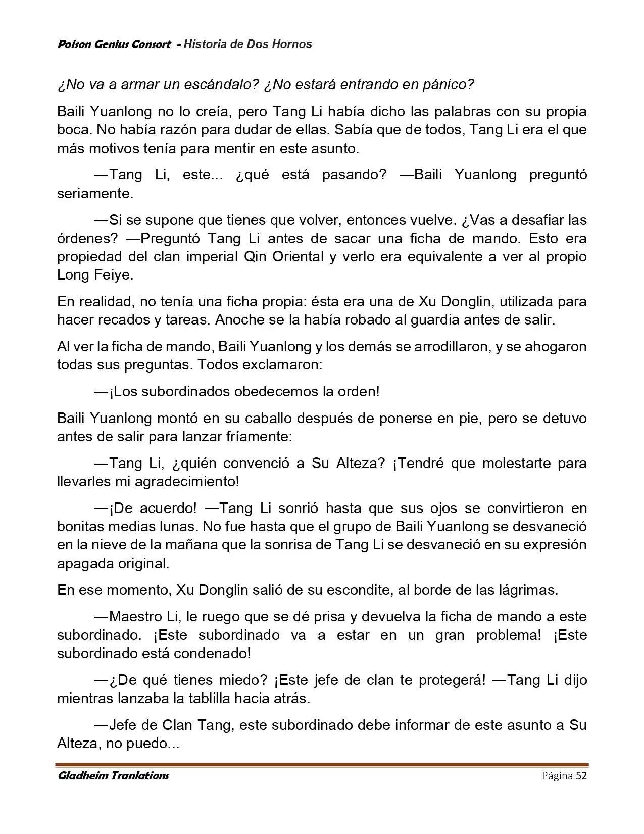 Poison Genious Consort (Novela) - Capítulo 417 - Página 52 - LectorTMOo