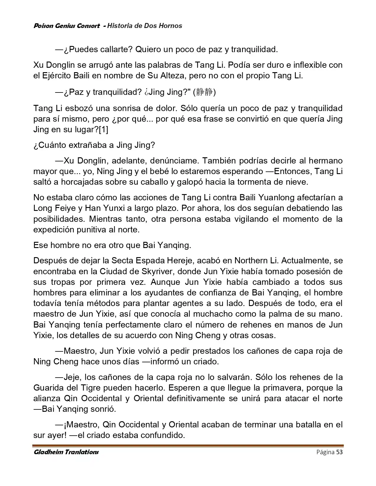 Poison Genious Consort (Novela) - Capítulo 417 - Página 53 - LectorTMOo