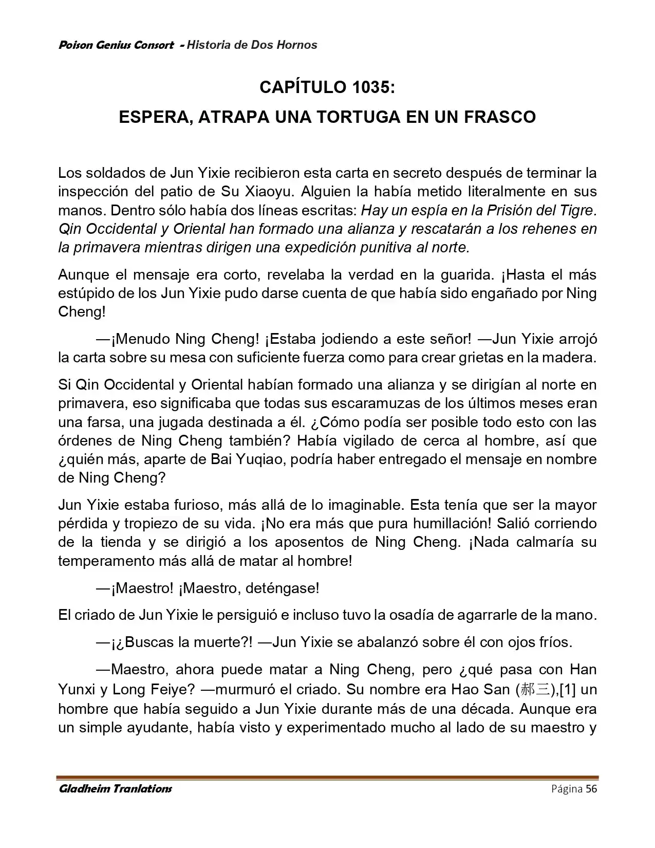 Poison Genious Consort (Novela) - Capítulo 417 - Página 56 - LectorTMOo