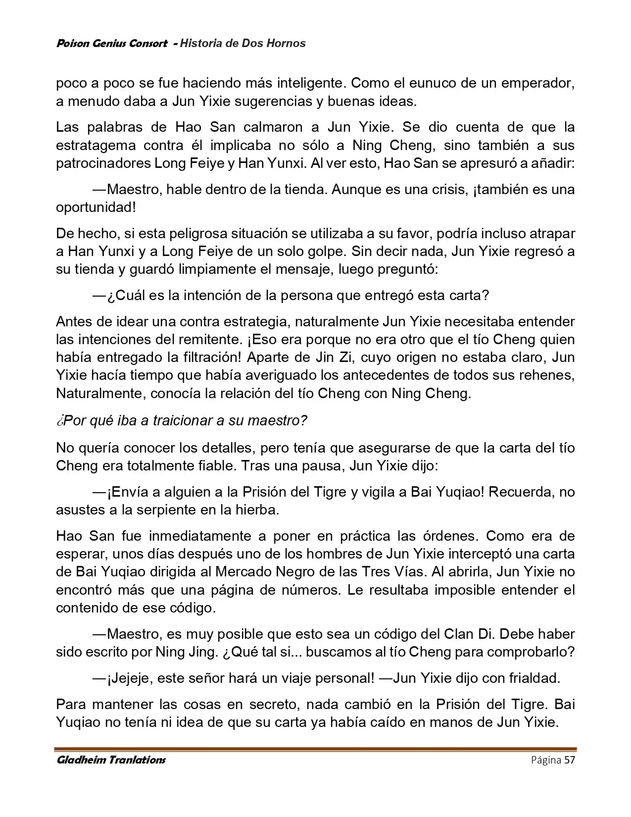 Poison Genious Consort (Novela) - Capítulo 417 - Página 57 - LectorTMOo