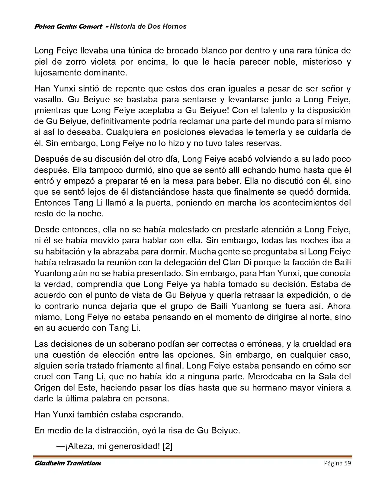 Poison Genious Consort (Novela) - Capítulo 417 - Página 59 - LectorTMOo
