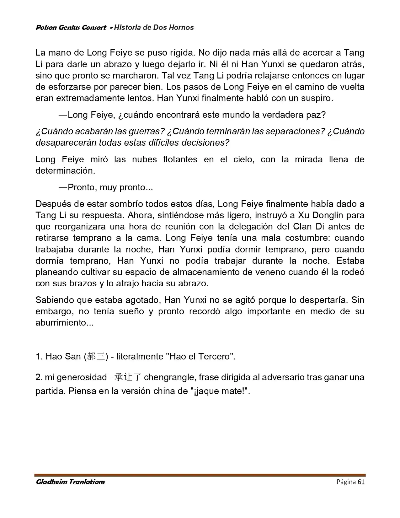Poison Genious Consort (Novela) - Capítulo 417 - Página 61 - LectorTMOo