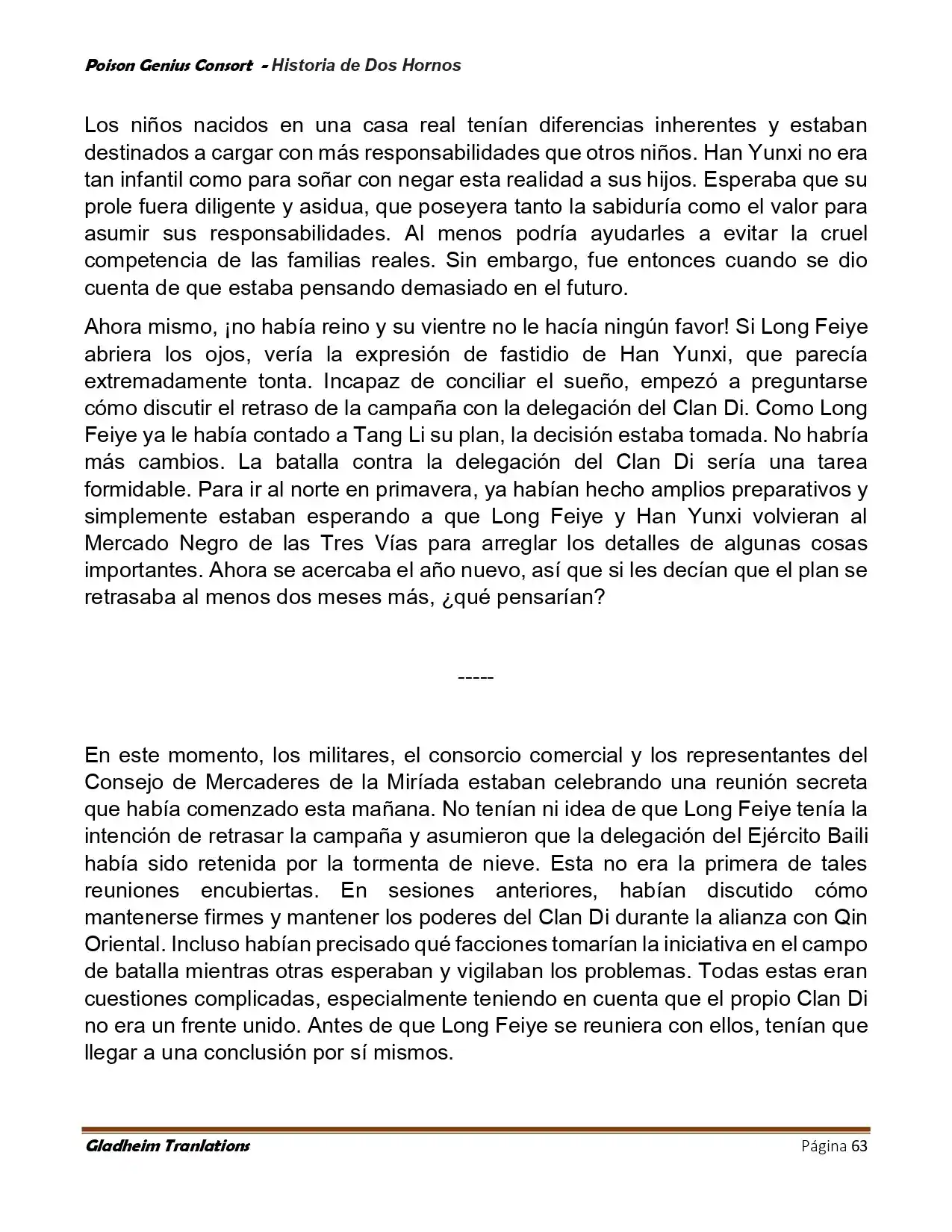 Poison Genious Consort (Novela) - Capítulo 417 - Página 63 - LectorTMOo